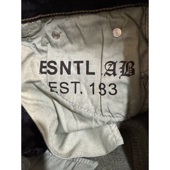 ESNTL LAB DISTRESSED STREET BLUE JEANS SIZE 30 MEN - Picture 7 of 11